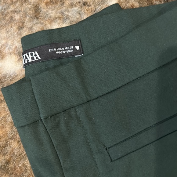 Zara Green Dress boot cut pants - Picture 4 of 9